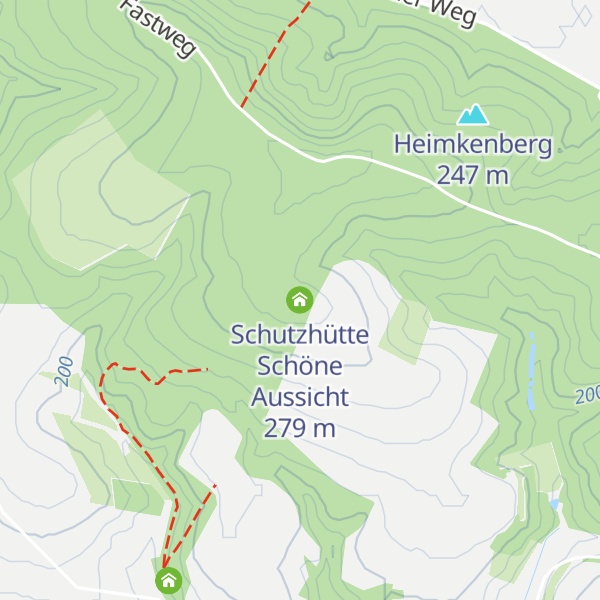 Map of Schutzhütte Schöne Aussicht