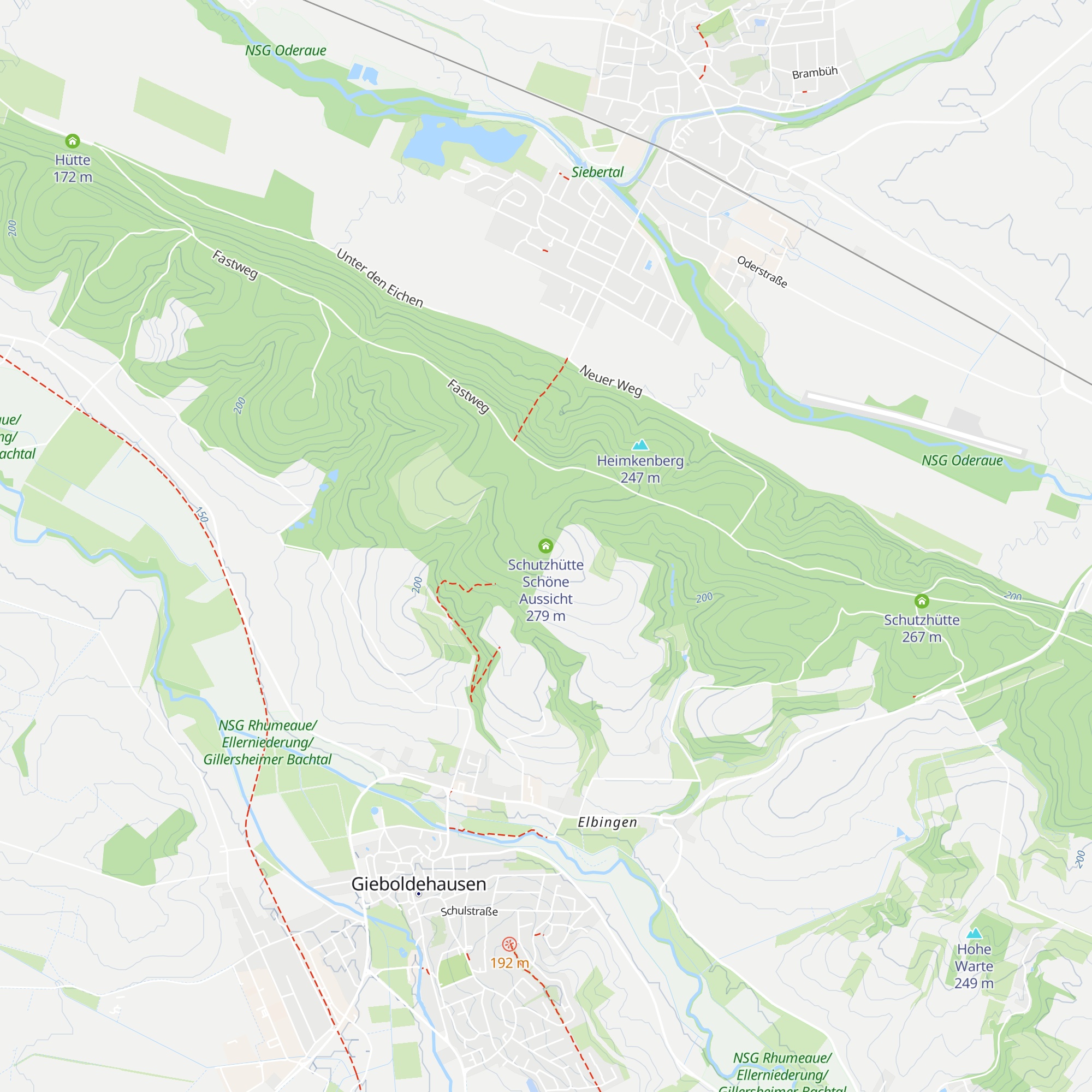 Schutzhütte Schöne Aussicht map