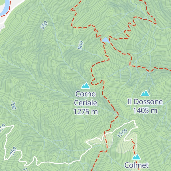 Map of Corno Ceriale