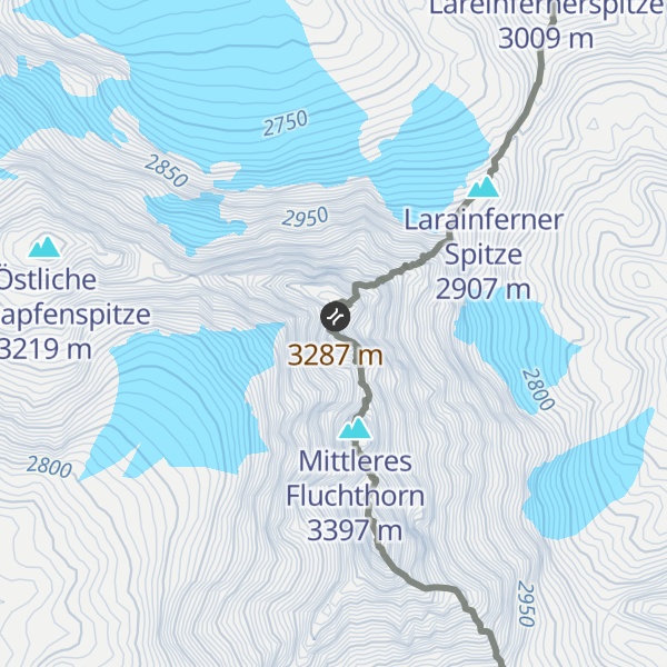 Map of Nördliches Fluchthorn