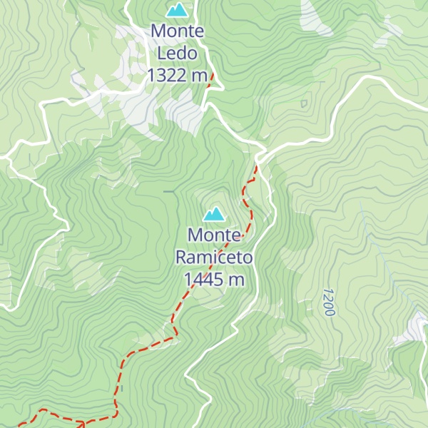 Map of Monte Ramiceto