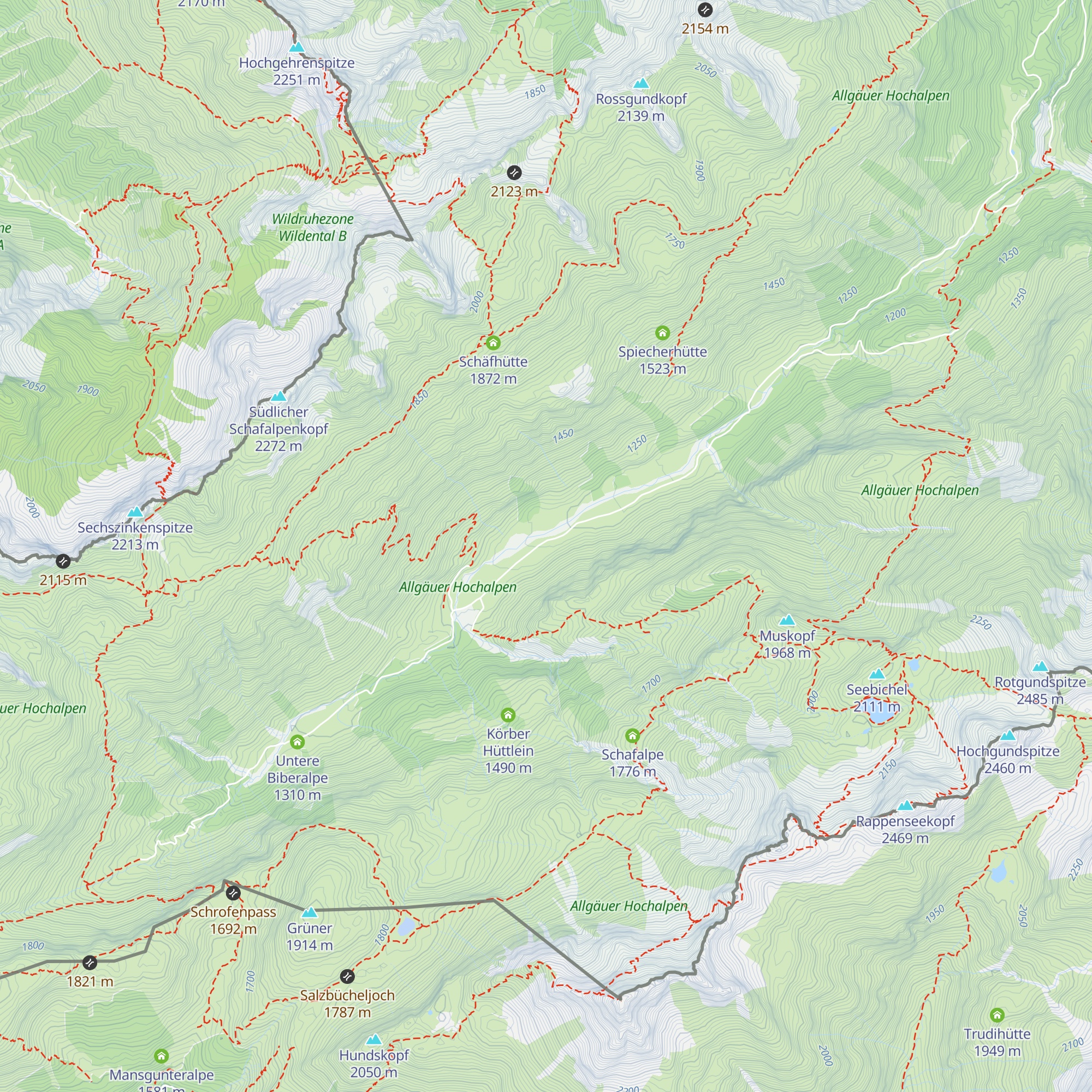 Rappenalpe map
