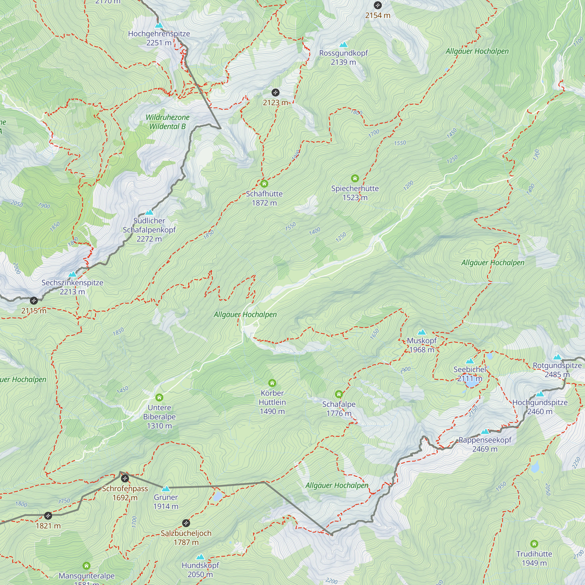 Rappenalpe map