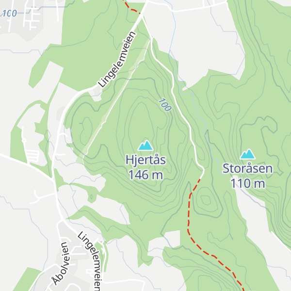 Map of Hjertås