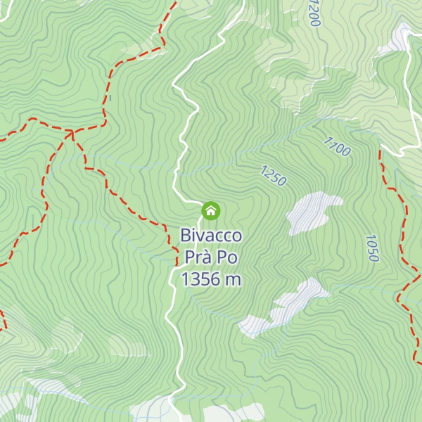 Map of Bivacco Prà Po