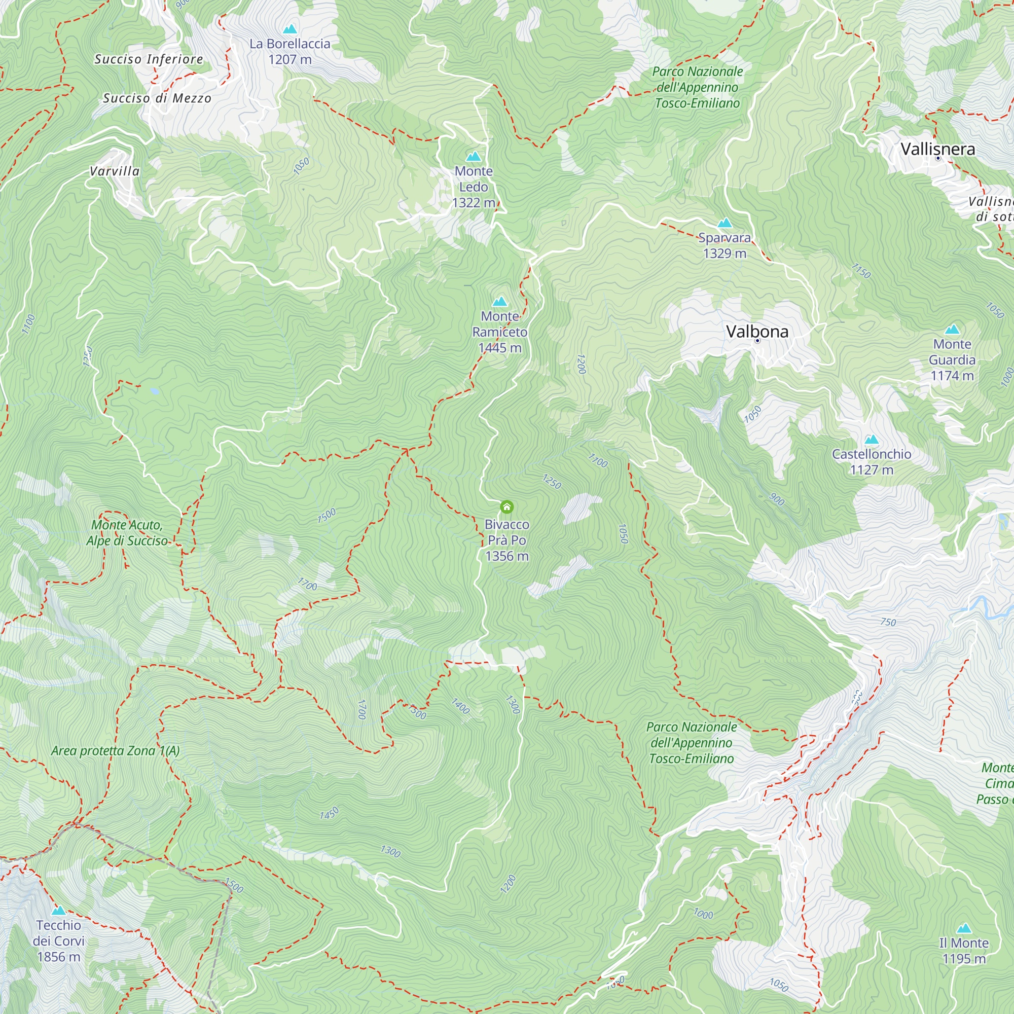Bivacco Prà Po map