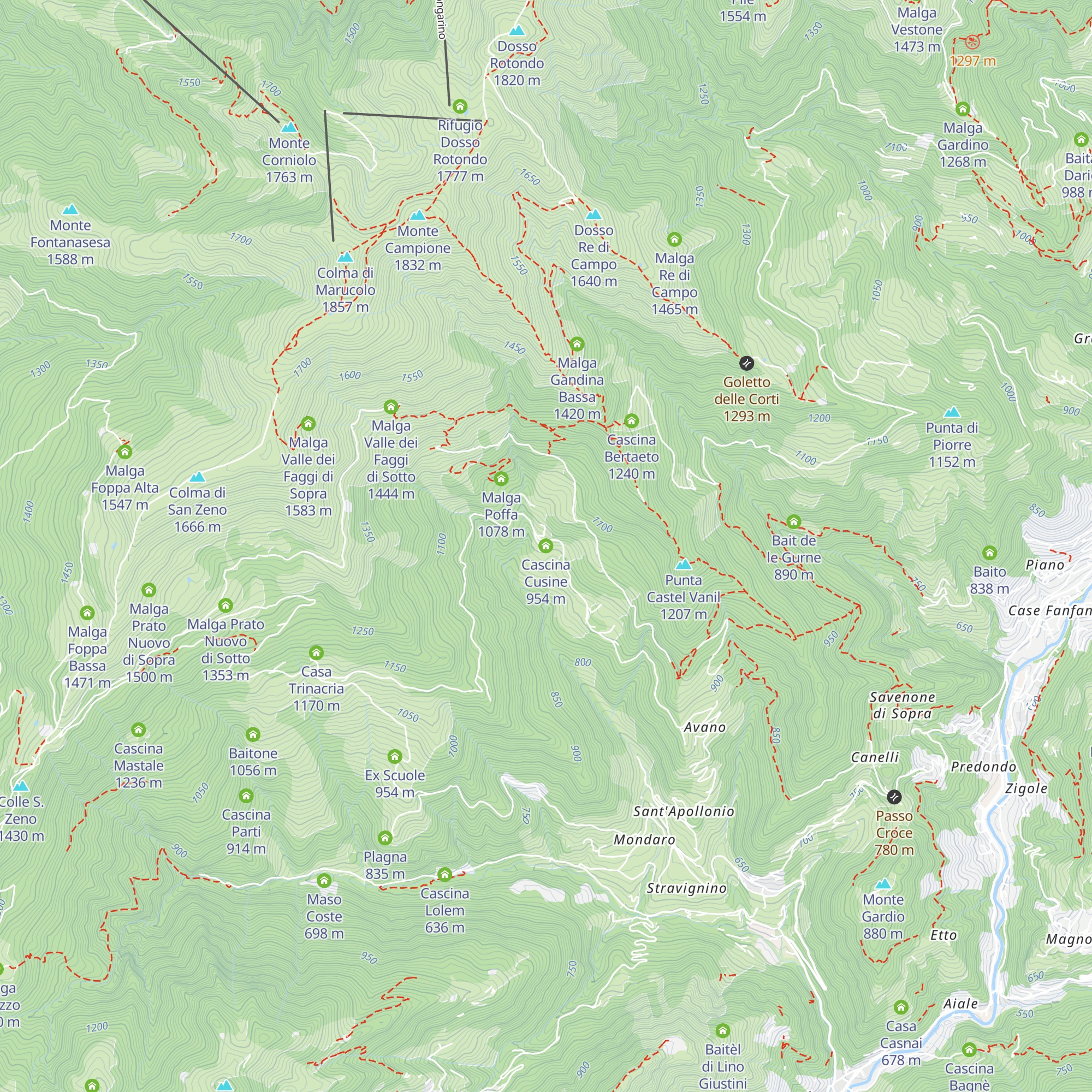 Cascina Cusine map