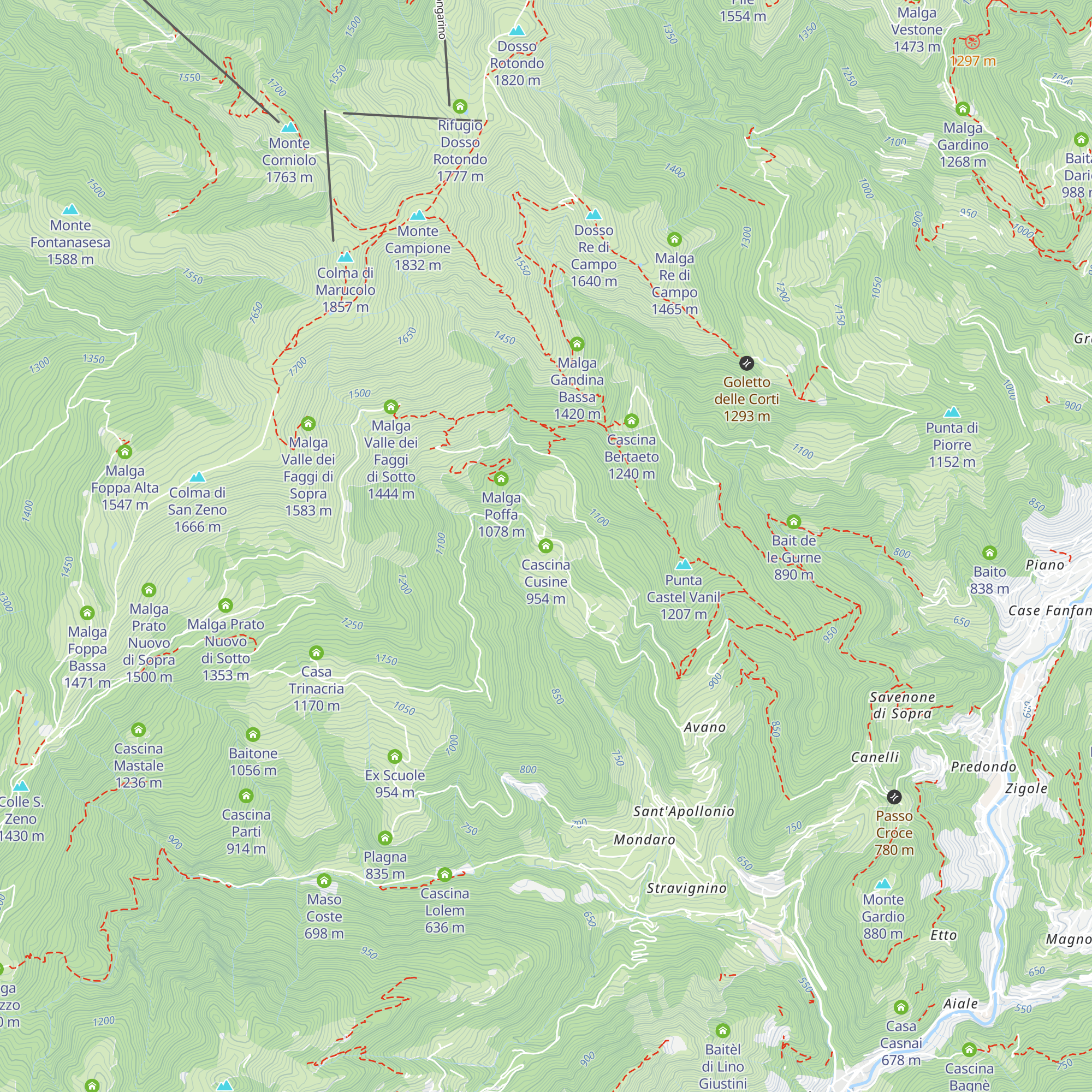 Cascina Cusine map