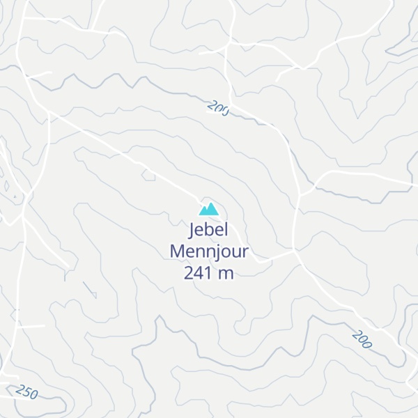 Map of Jebel Mennjour