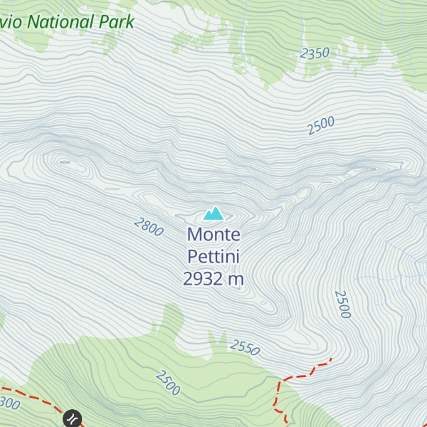 Map of Monte Pettini