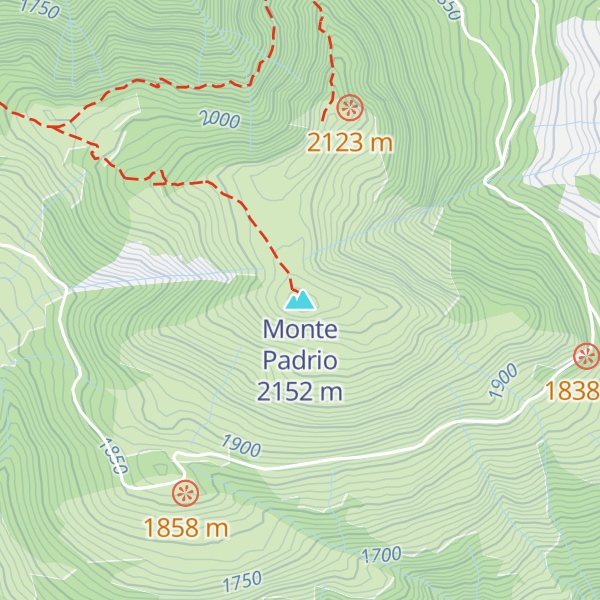 Map of Monte Padrio