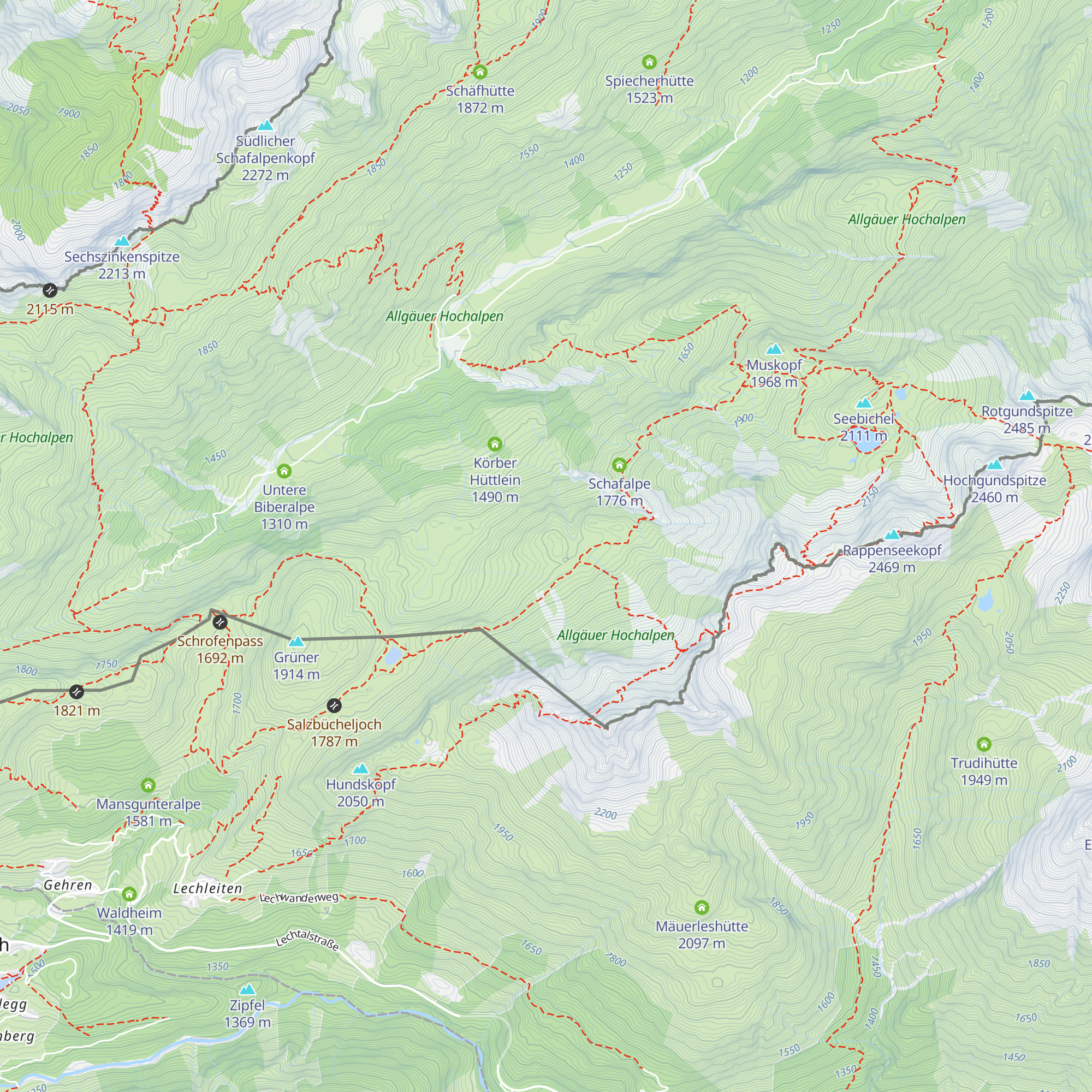 Obere Biberalpe map