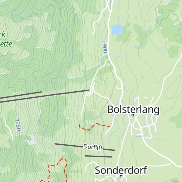 Map of Talhütte