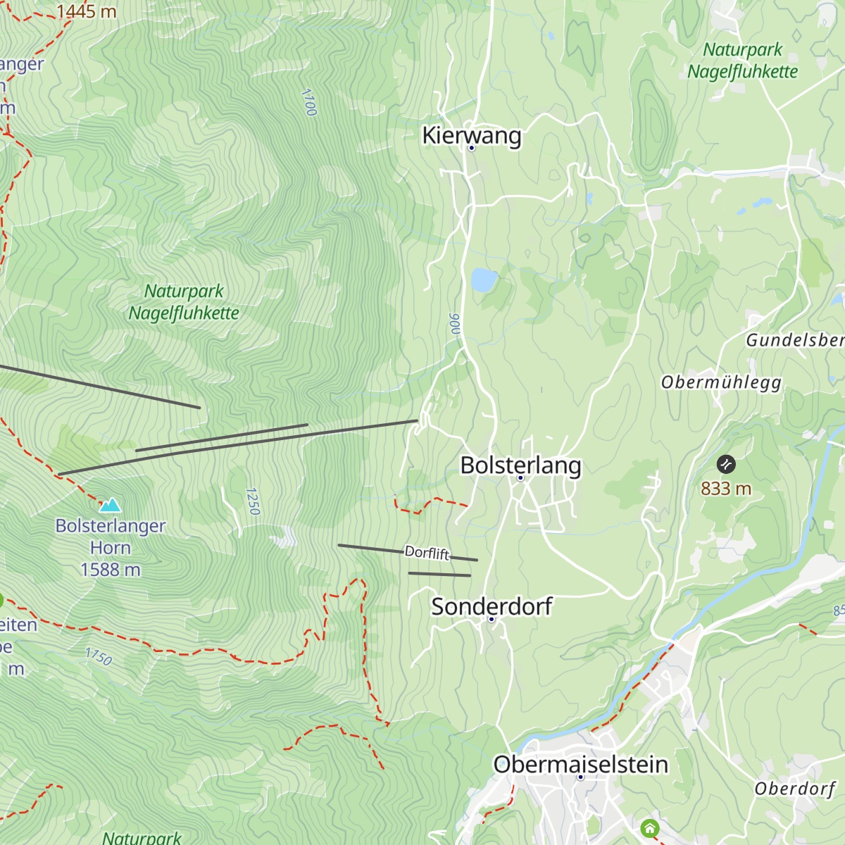 Talhütte map