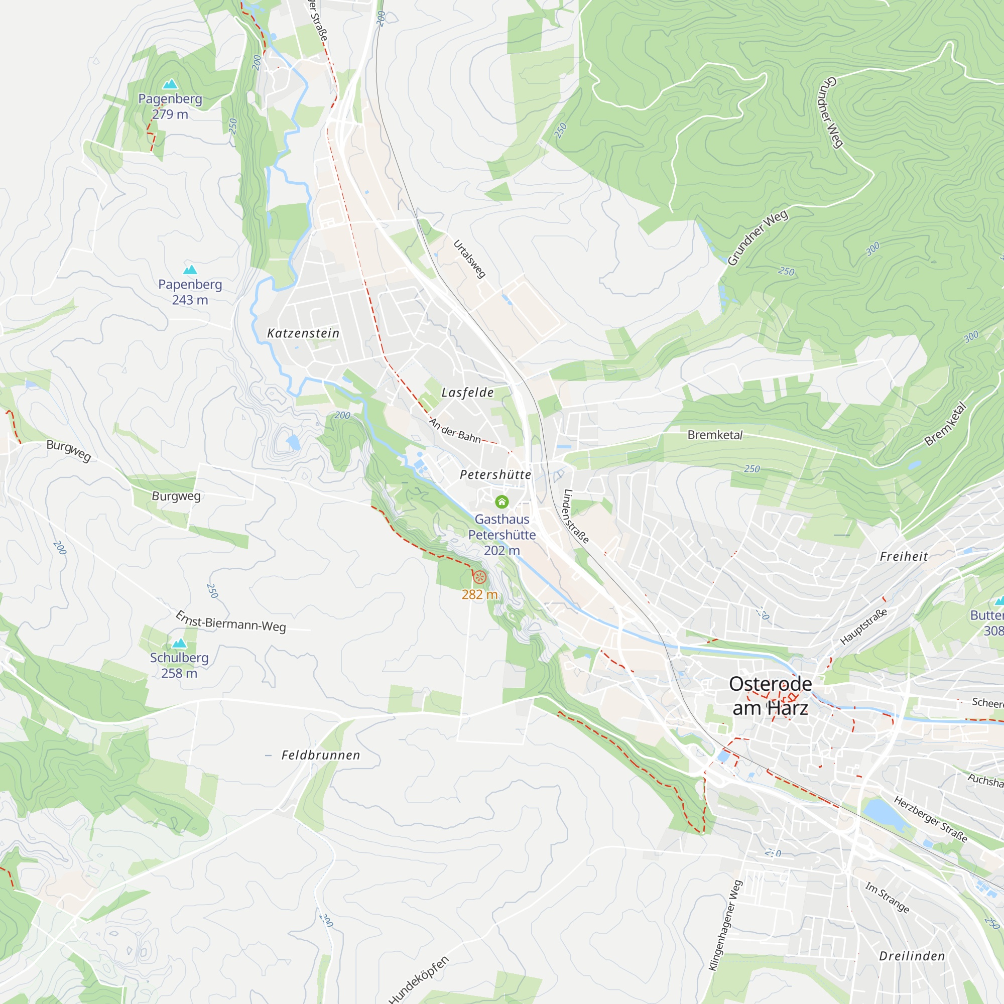 Gasthaus Petershütte map