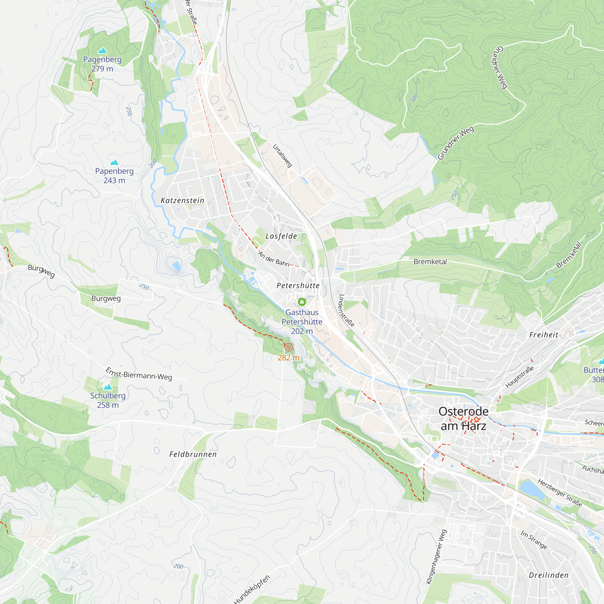 Gasthaus Petershütte map