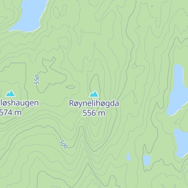 Map of Røynelihøgda