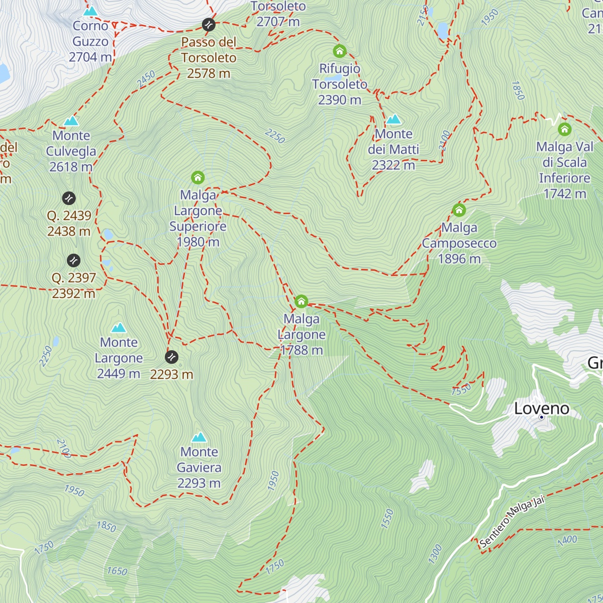 Malga Largone map