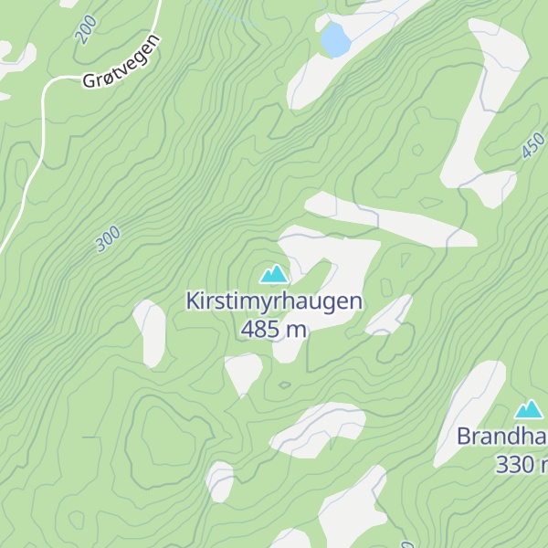 Map of Kirstimyrhaugen