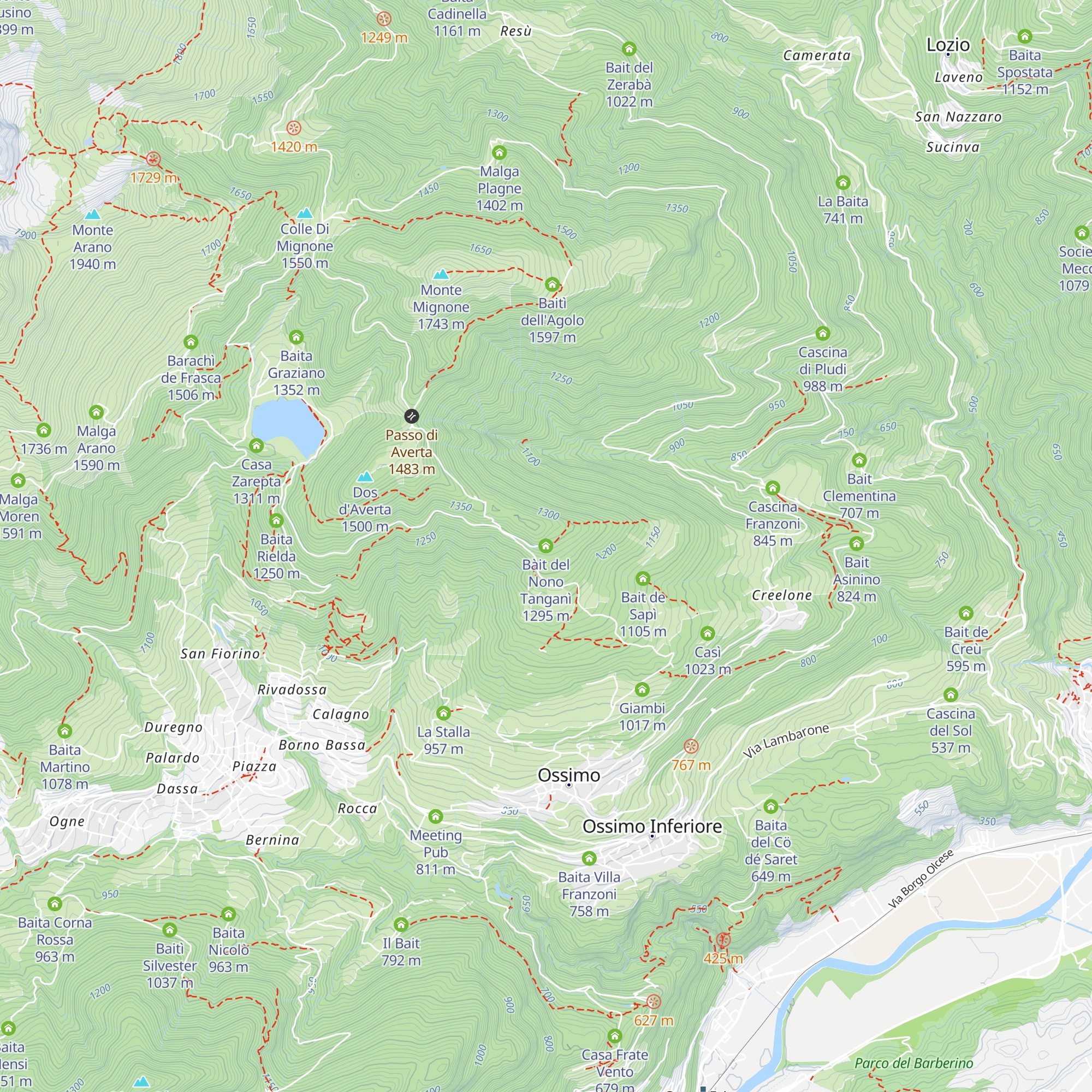 Bàit del Nono Tanganì map