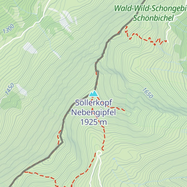Map of Söllerkopf Nebengipfel