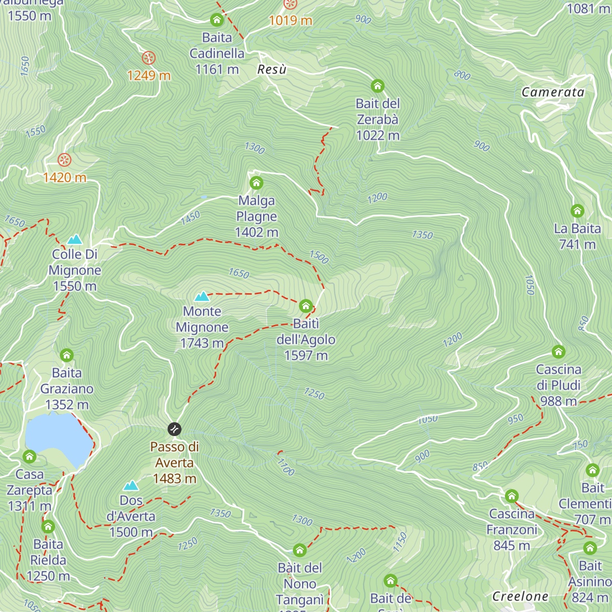 Baitì dell'Agolo map
