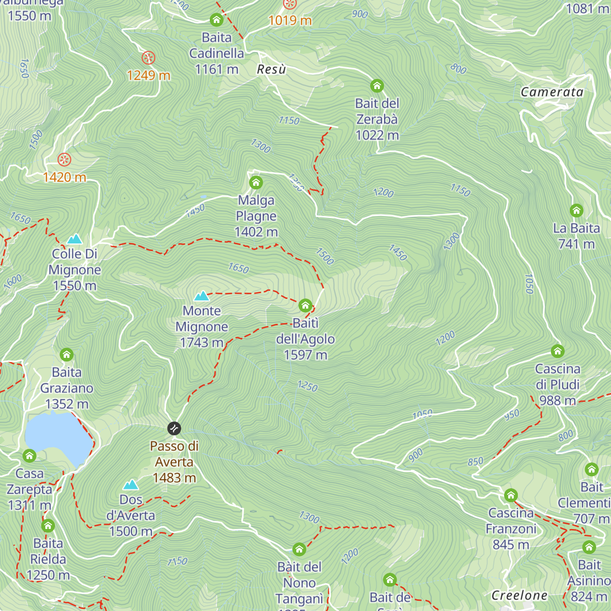 Baitì dell'Agolo map