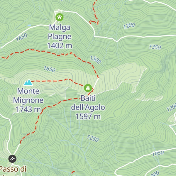 Map of Baitì dell'Agolo