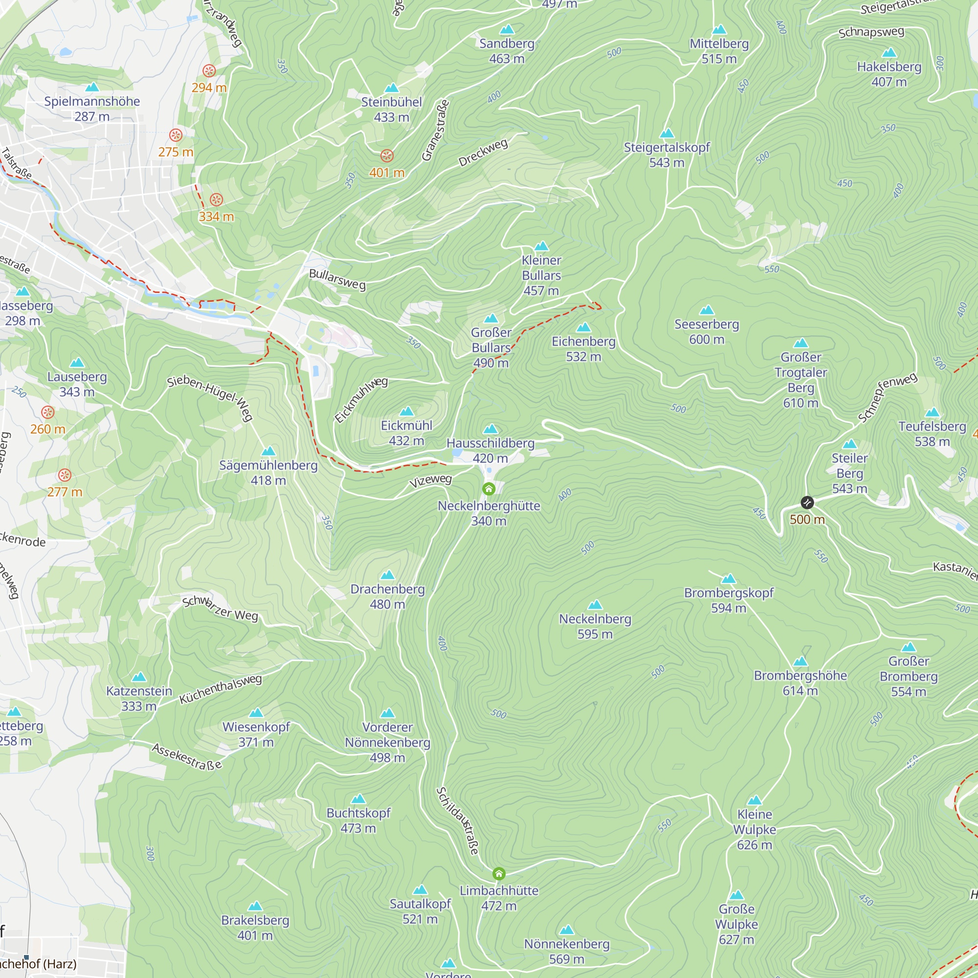 Neckelnberghütte map