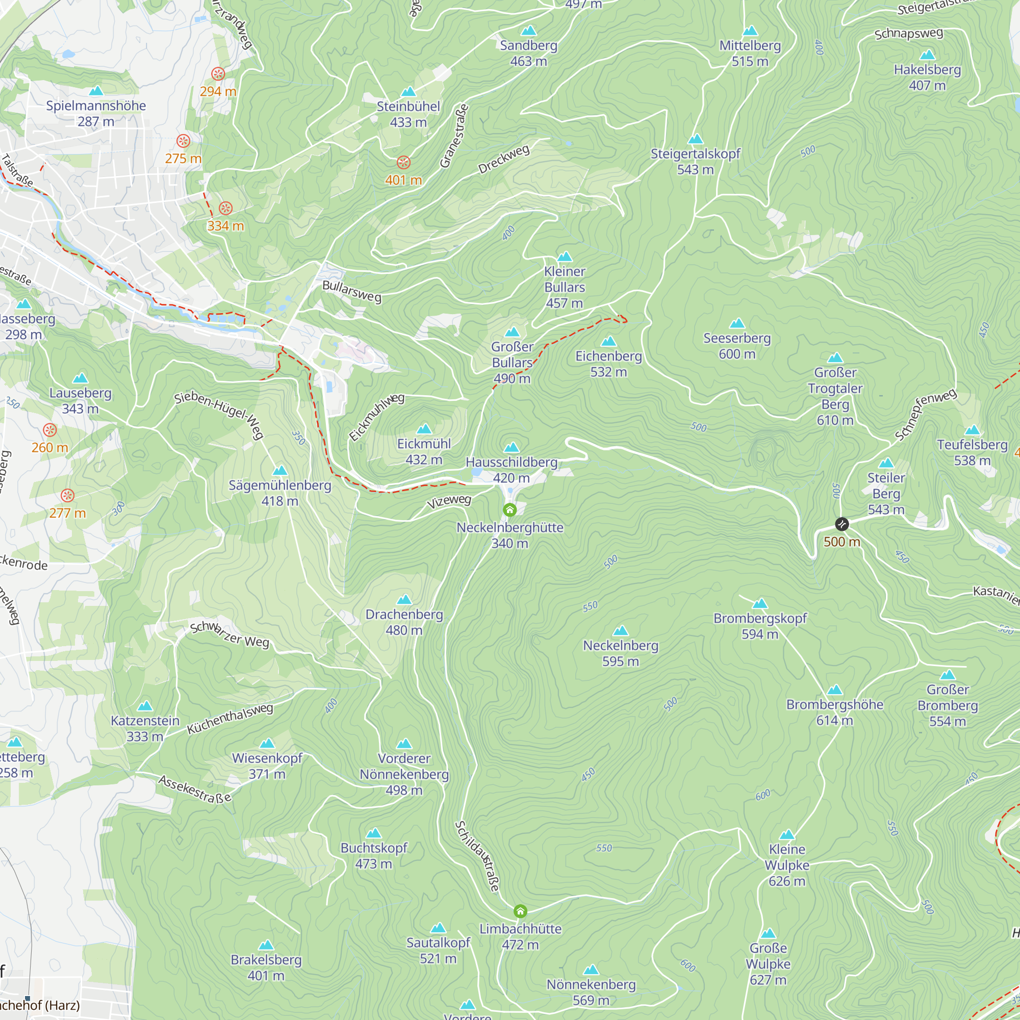 Neckelnberghütte map