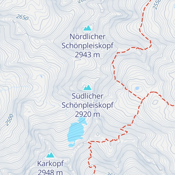 Map of Südlicher Schönpleiskopf
