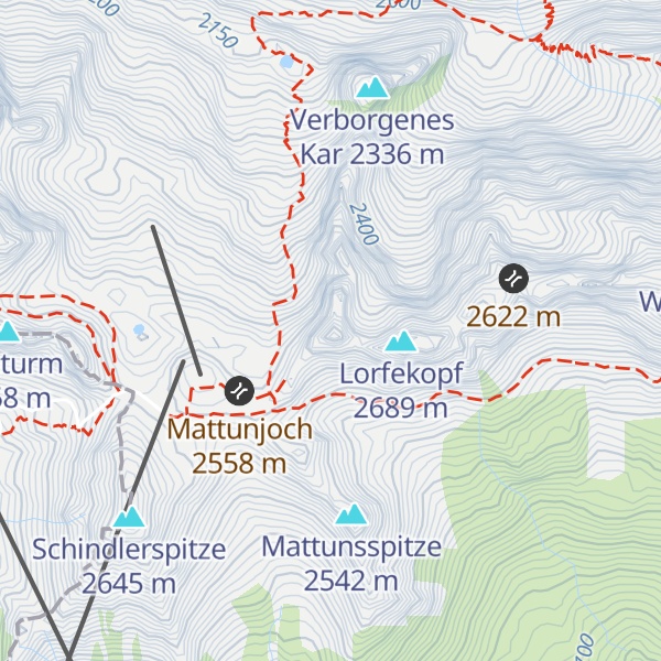 Map of Knoppenjochspitze