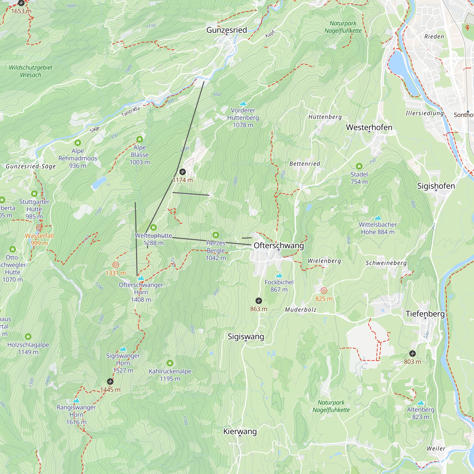 Wurzelhütte map