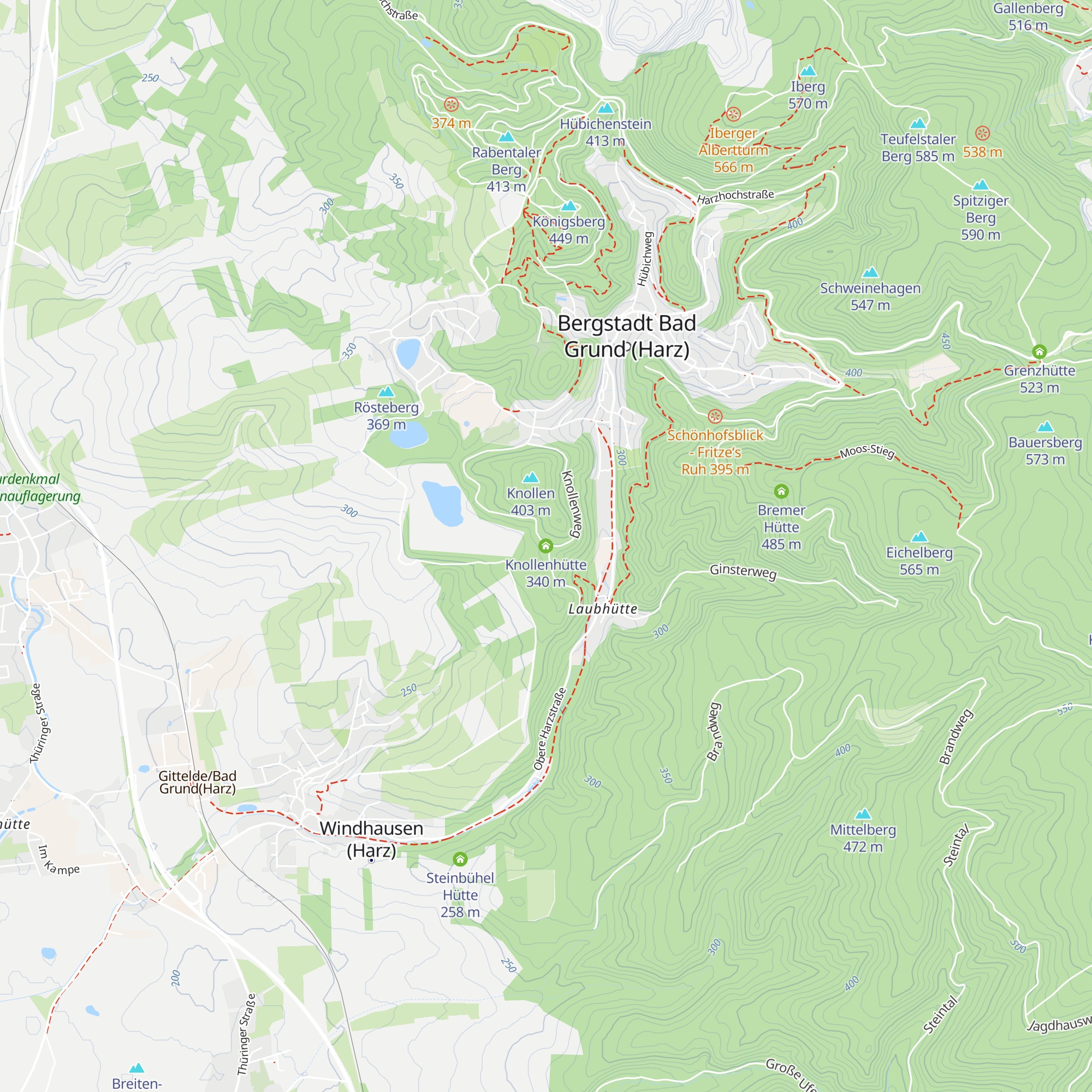 Knollenhütte map