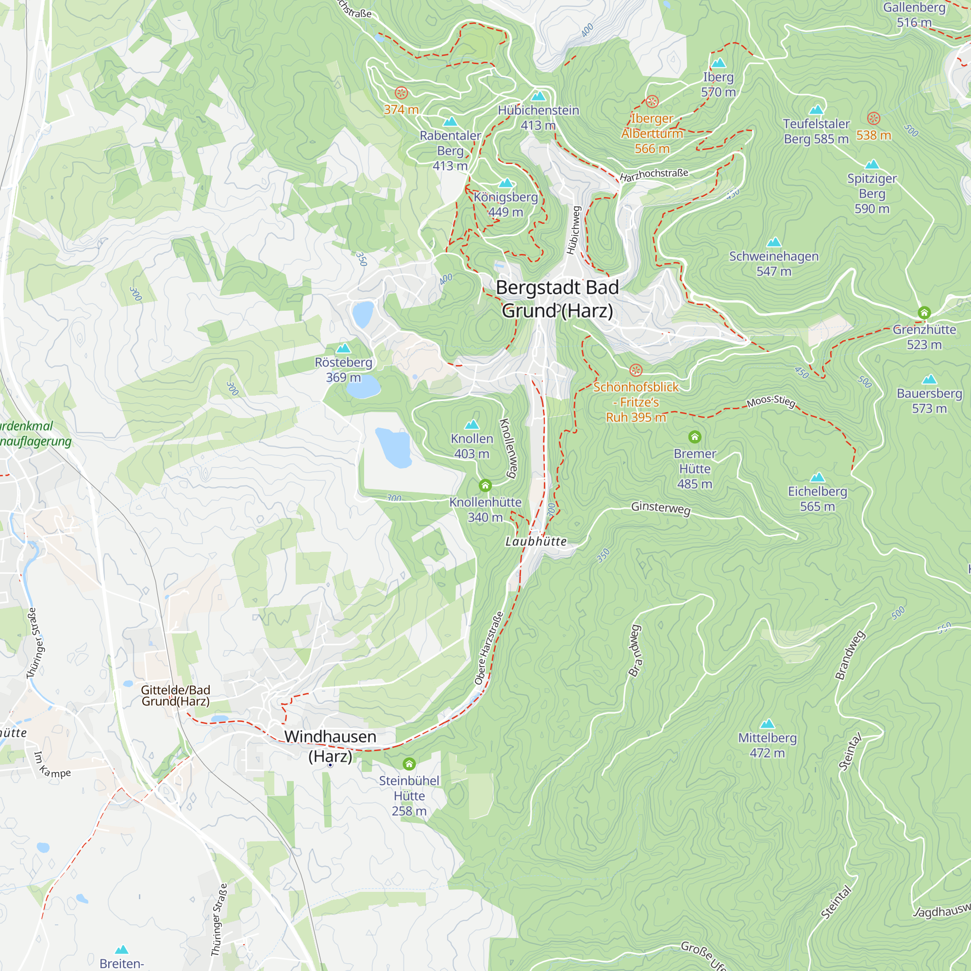 Knollenhütte map