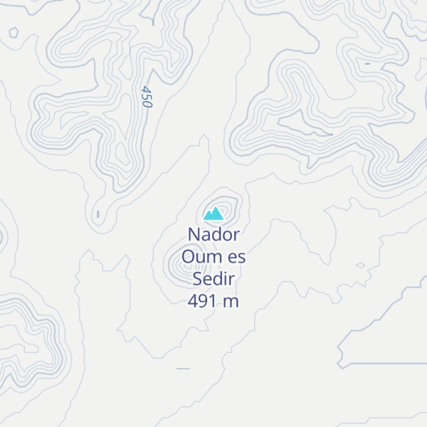 Map of Nador Oum es Sedir