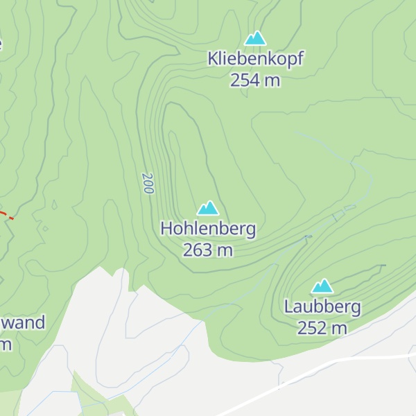 Map of Hohlenberg