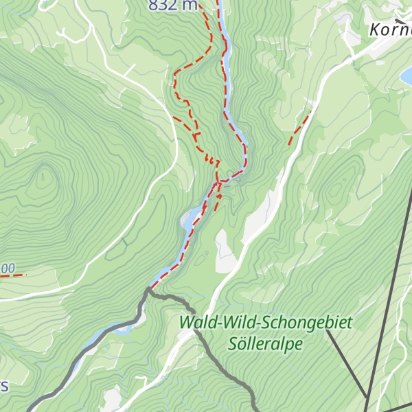 Map of Breitachklamm Kasse 2