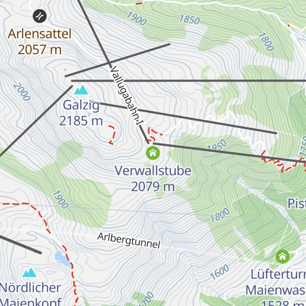 Map of Verwallstube