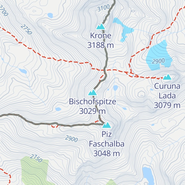 Map of Bischofspitze
