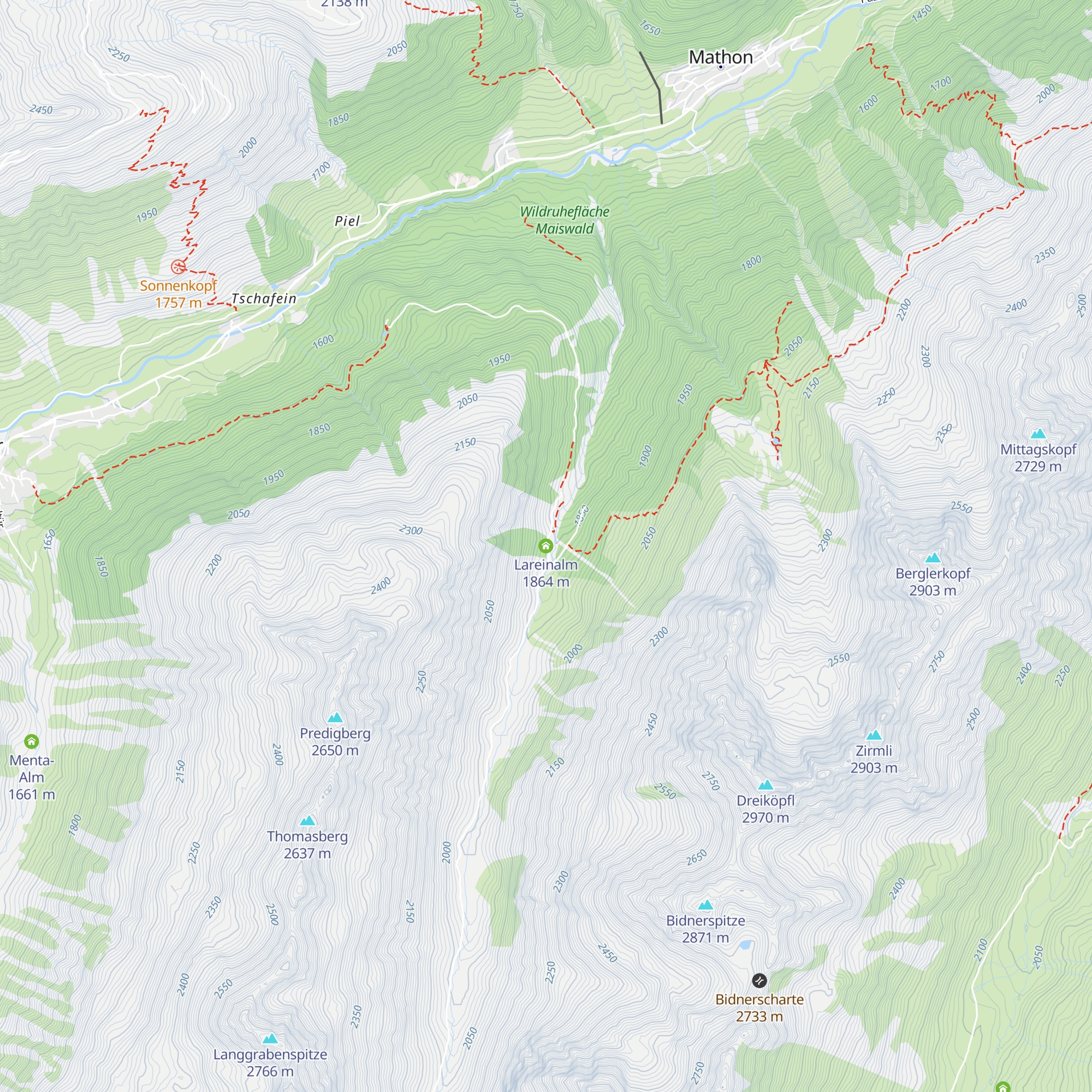Lareinalm map