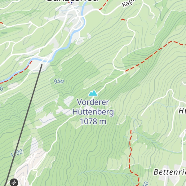 Map of Vorderer Hüttenberg