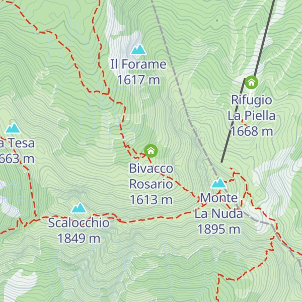 Map of Bivacco Rosario