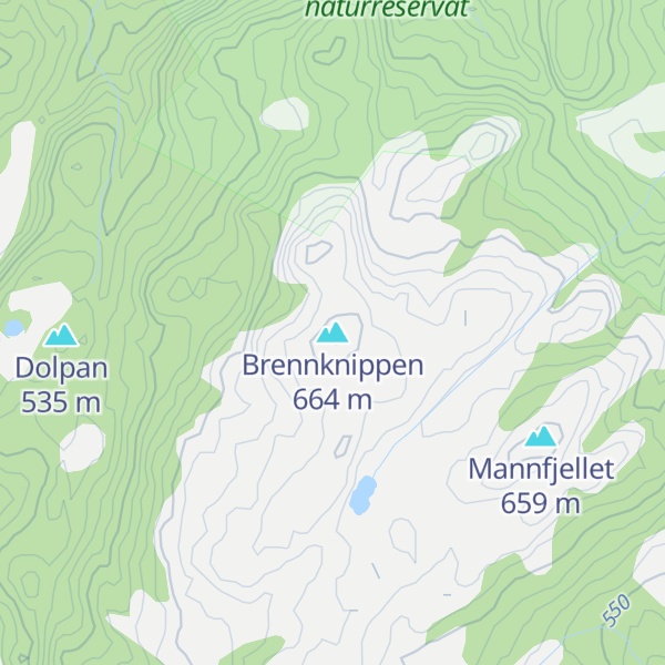 Map of Brennknippen