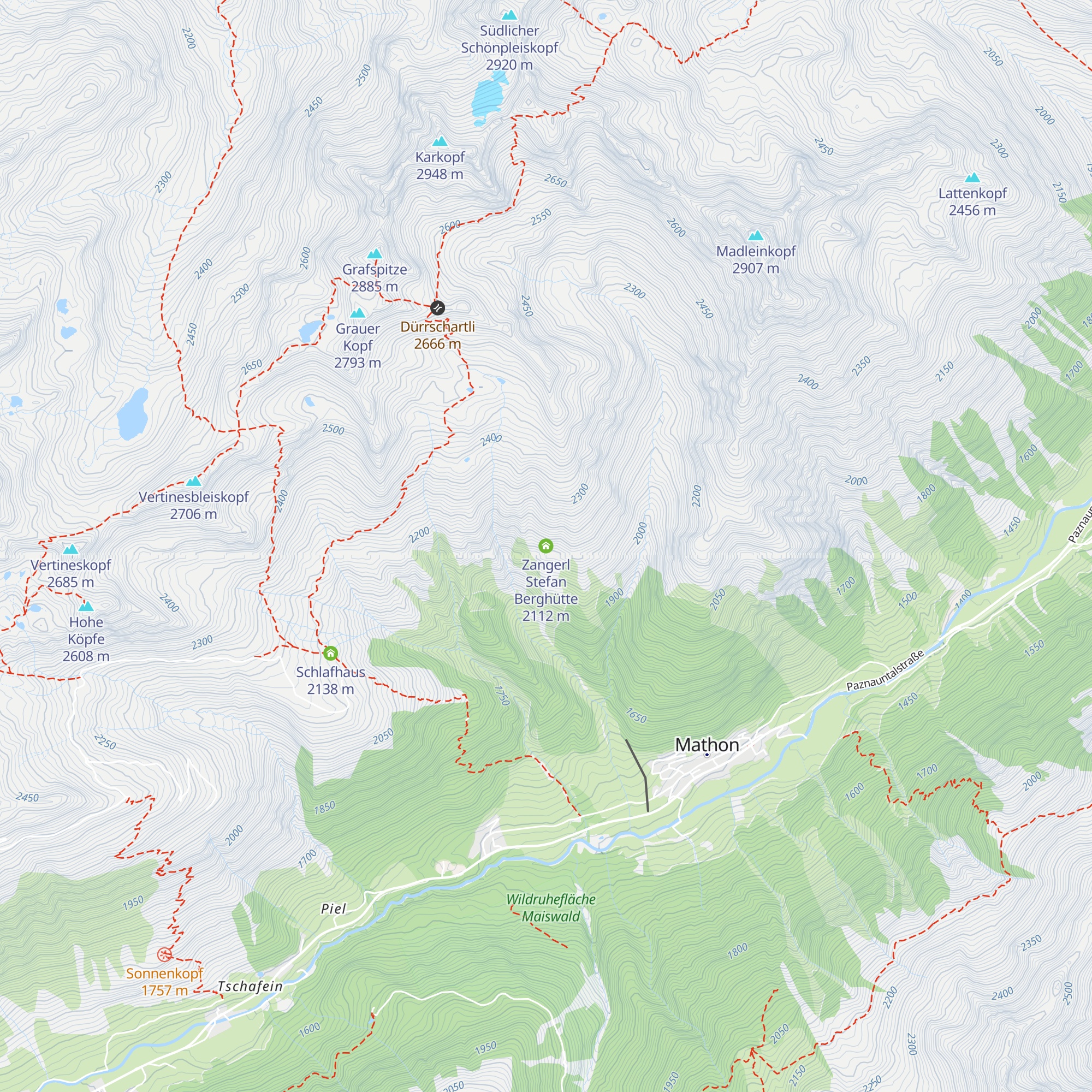 Zangerl Stefan Berghütte map