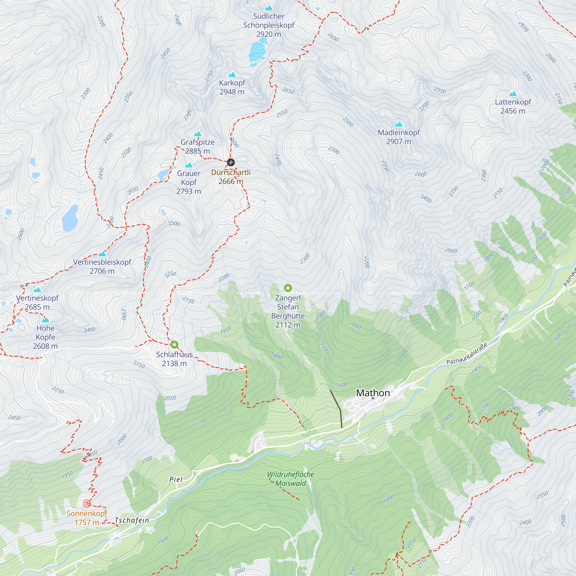 Zangerl Stefan Berghütte map