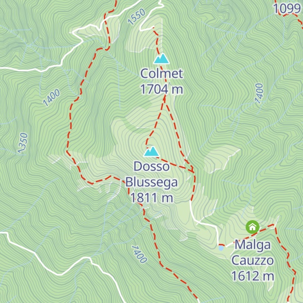Map of Dosso Blussega