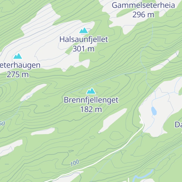 Map of Brennfjellenget