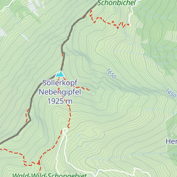 Map of Söllerkopf Hauptgipfel