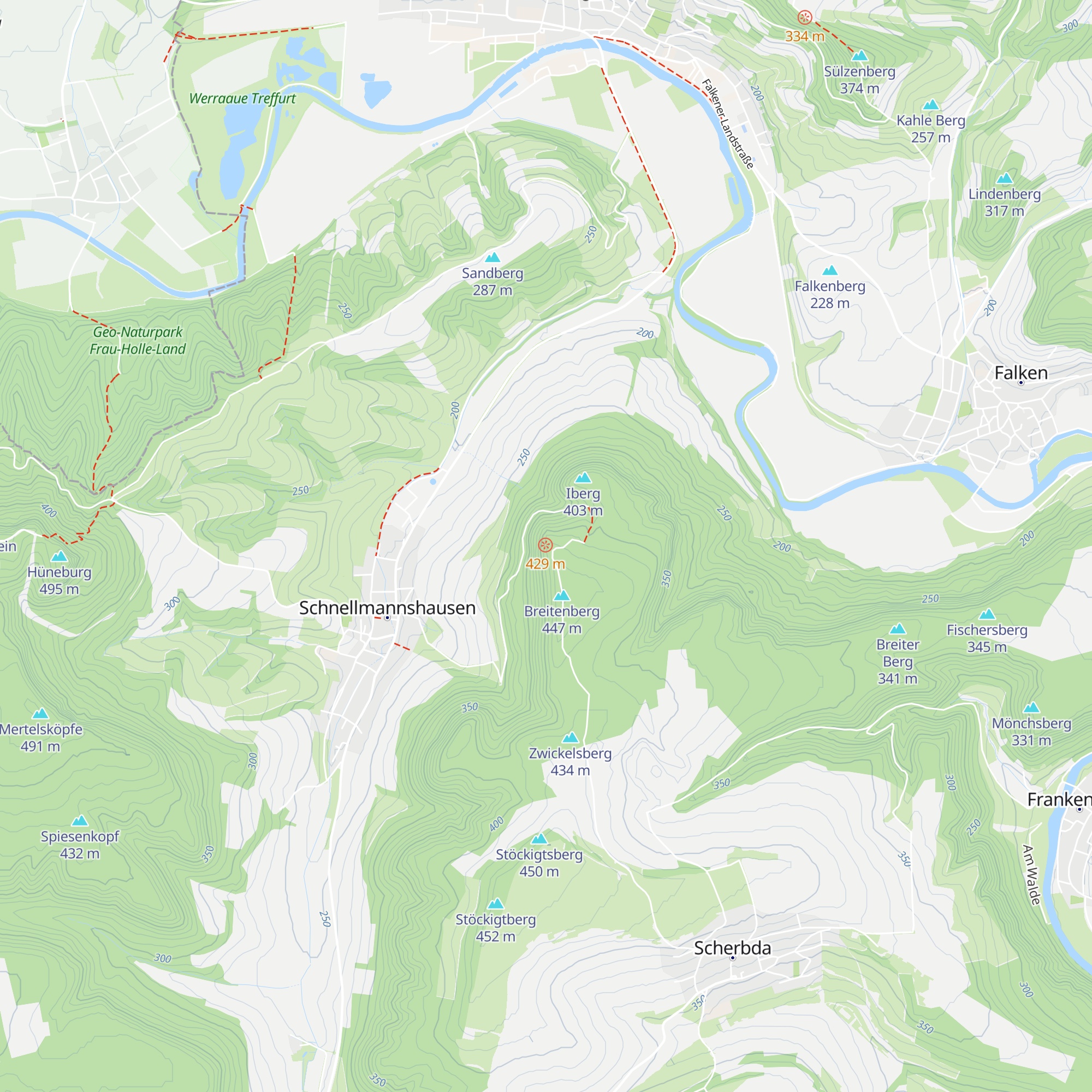 Iberghütte map